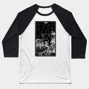 XVII. The Star Tarot Card | Obsidian and Pearl Baseball T-Shirt